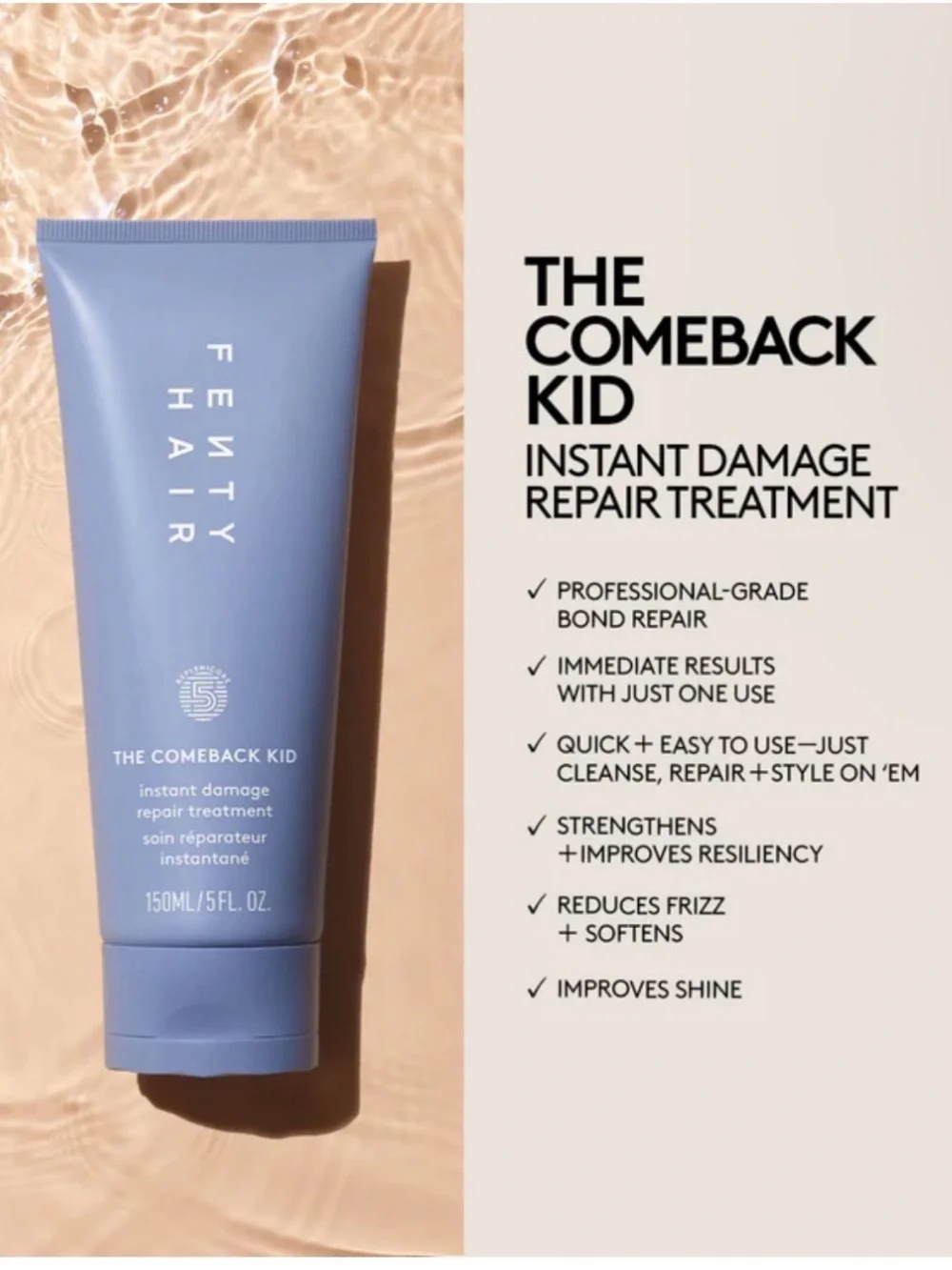 Fenty Hair The Comeback Kid Instant Damage Repair Treatment - Blue